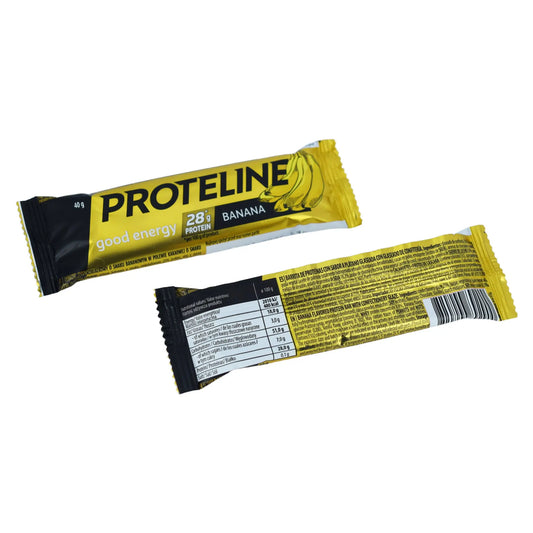 PROTELINE - Banana flavored protein bar with confectionery glaze (40g) PROTELINE