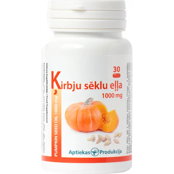 Unifarma Herbals Pumpkin Seed Oil 1000 mg 30 caps Unifarma Herbals