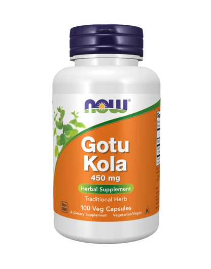 NOW Foods - Gotu Kola, 450mg - 100 vegan capsules Now Foods