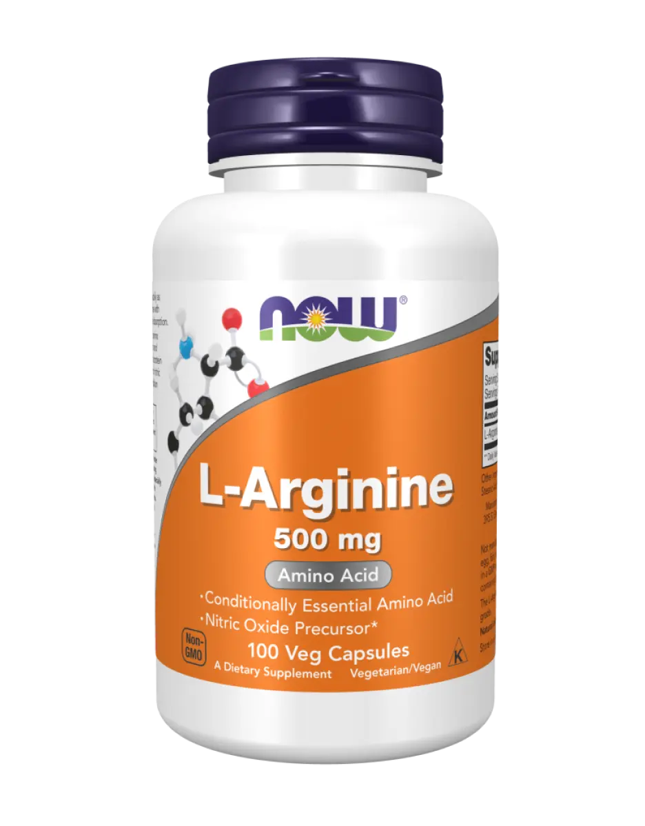 NOW Foods - L-Arginine, 500mg - 100 capsules Now Foods