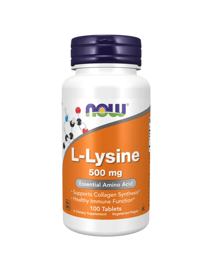 NOW Foods - L-Lysine, 500mg - 100 tablets Now Foods