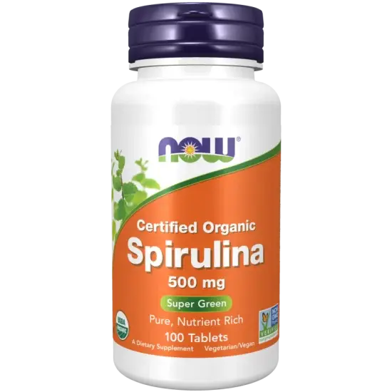 Now Foods - Spirulina, 500 mg, 100 Tablets Now Foods