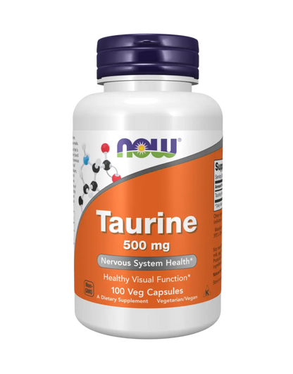 Now Foods - Taurine, 500mg, 100 capsules Now Foods