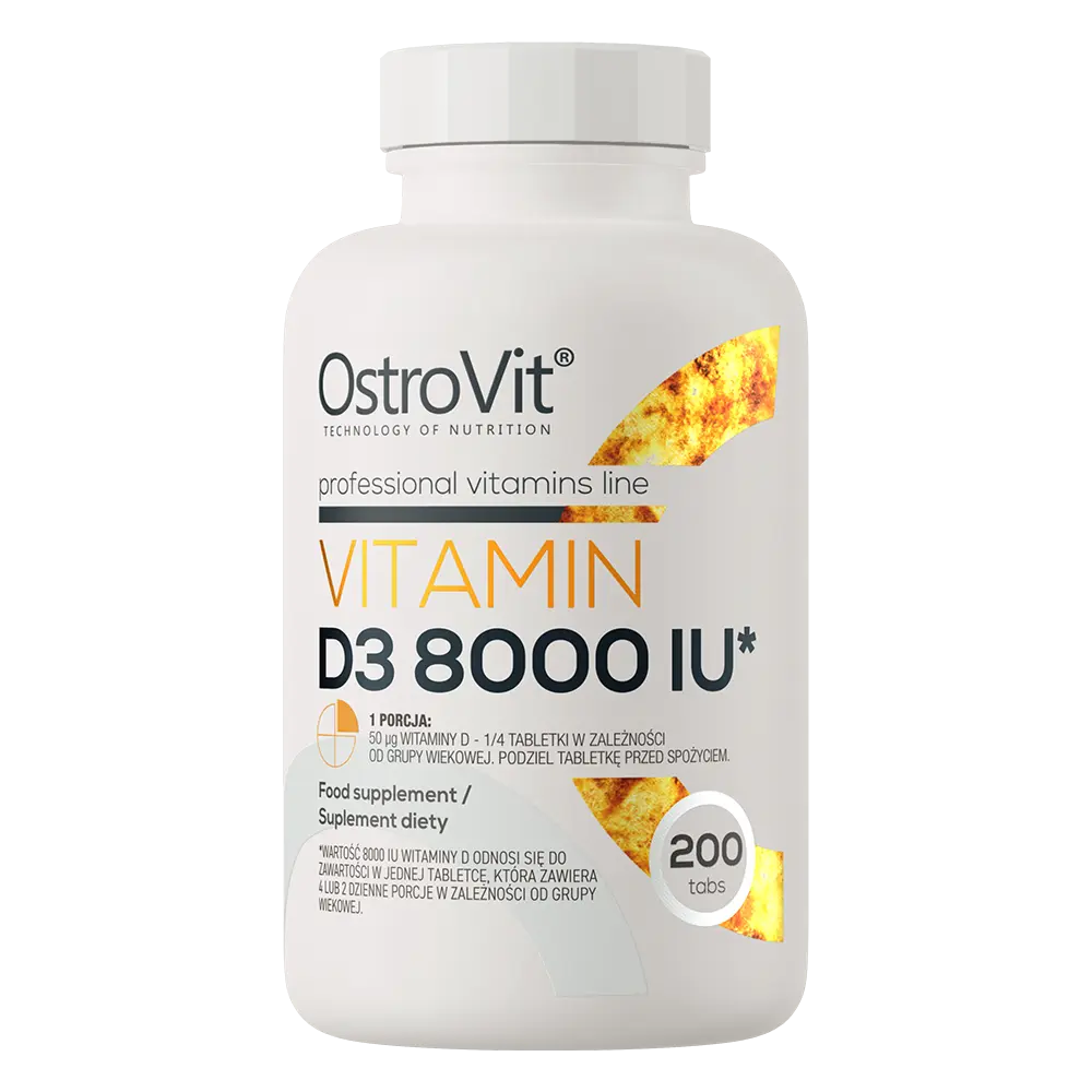 OstroVit Vitamin D3 8000 IU 200 tabs OstroVit