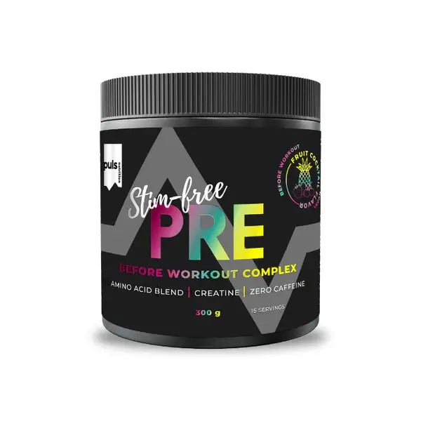 PULS PRE Stim-free pre-workout powder (300 g) Fruit cocktail PULS