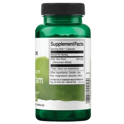 Swanson Full Spectrum Wild Yam 400 mg 60 Capsules SWANSON