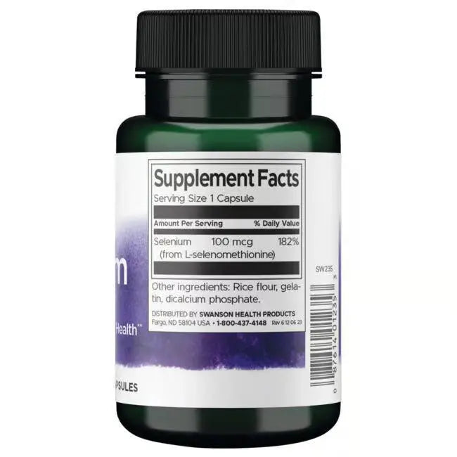Swanson Selenium L-Selenomethionine - 200 capsules SWANSON