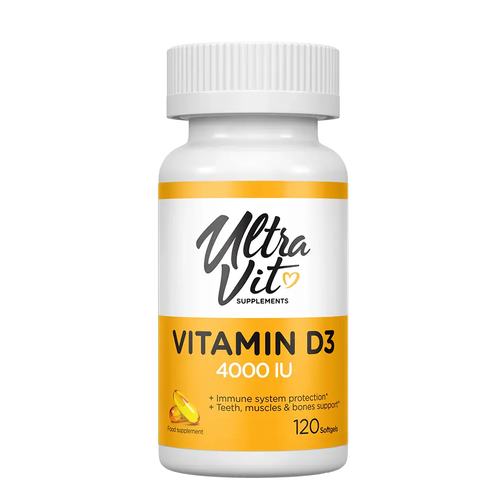 UltraVit Vitamin D3 4000IU 120 softgels UltraVit