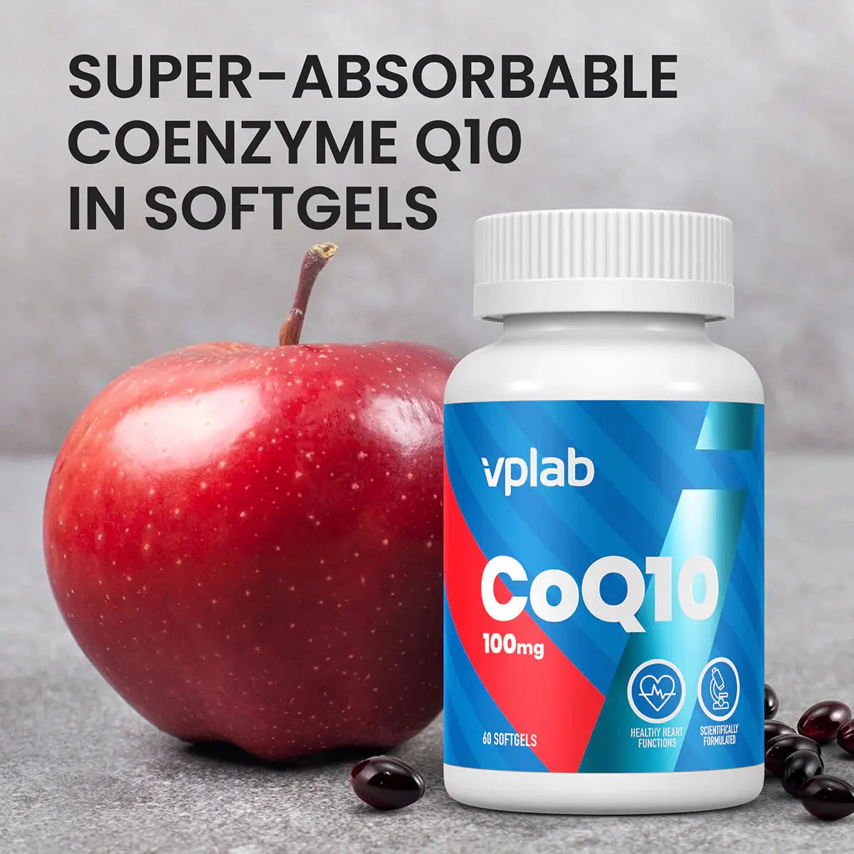 Vplab CoQ10 100 mg 60 Softgels Vplab