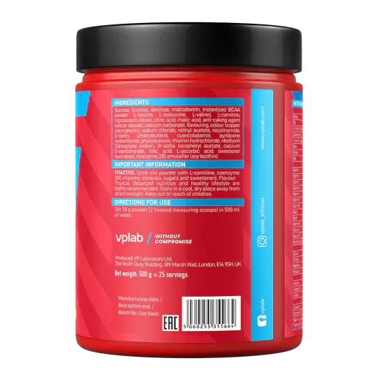 Vplab FitActive Isotonic Drink 500g Vplab