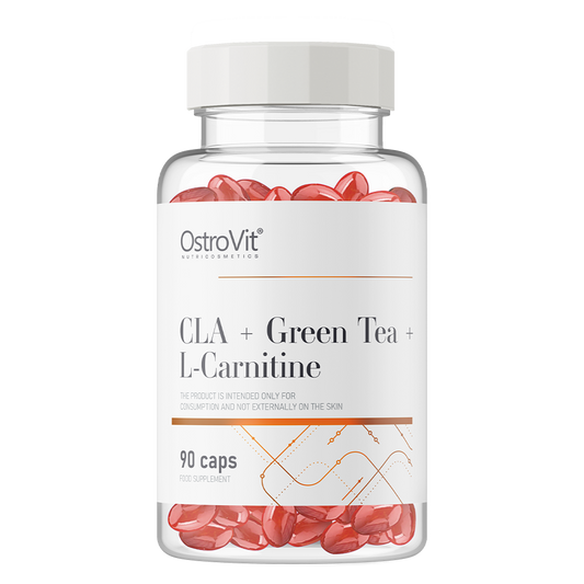 OstroVit CLA + Žalioji arbata + L-karnitinas 90 kapsulių